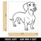 Devoted Dachshund Wiener Pet Dog Self-Inking Rubber Stamp Ink Stamper